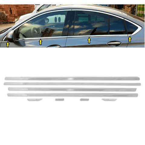 Opel İnsignia Alt Cam Çıtası Kromu Nikelajı 2017 Sonrası