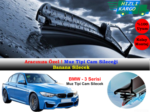 Bmw 3 Serisi F30 2012-2019 Muz Silecek Takımı