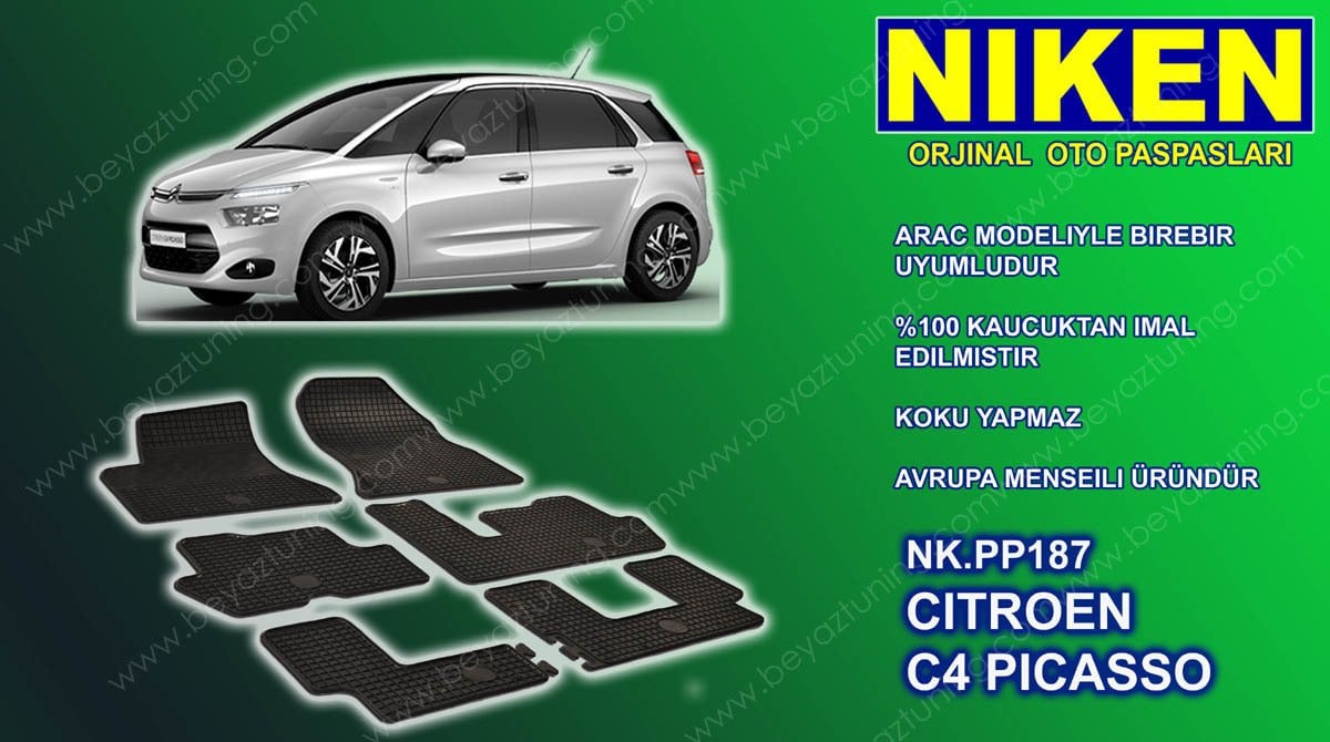 Citroen C4 Picasso Paspas 6'lı Alman Malı