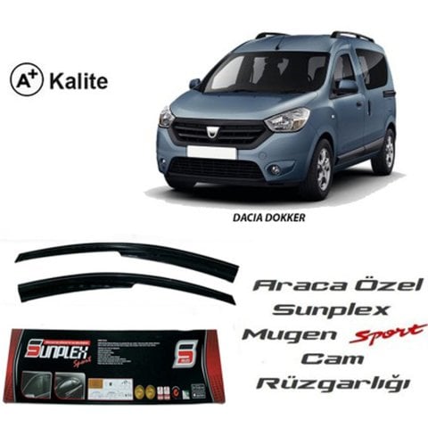 Dacia Dokker Cam Rüzgarlığı Mugen Tip Sunplex 2li