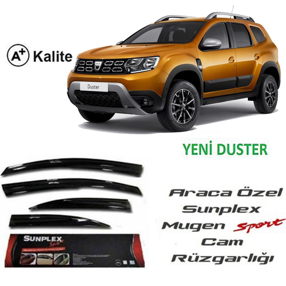 Dacia Duster Cam Rüzgarlığı Mugen Tip Sunplex 2018 Sonrası