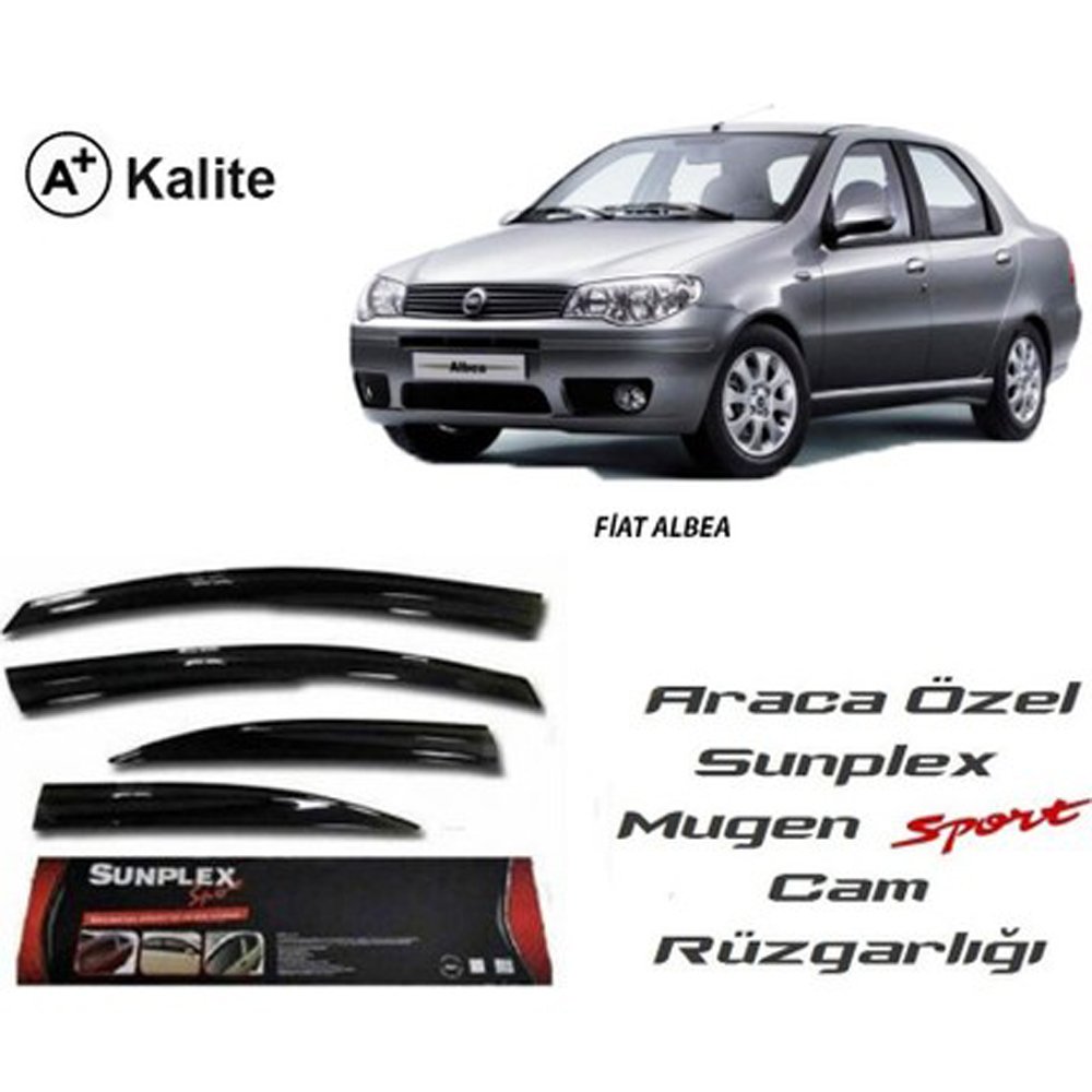 Fiat Albea Cam Rüzgarlığı Mugen Tip Sunplex