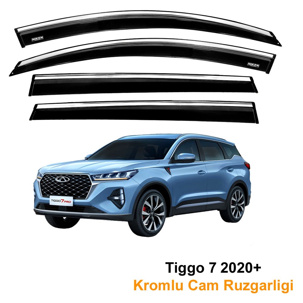 Chery Tiggo 7 Kromlu Cam Rüzgarlığı Niken 2020 Sonrası