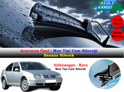 Volkswagen Bora 1998-2002 Muz Silecek Takımı