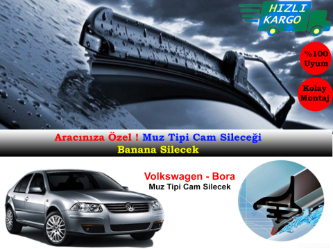 Volkswagen Bora 2003-2006 Muz Silecek Takımı