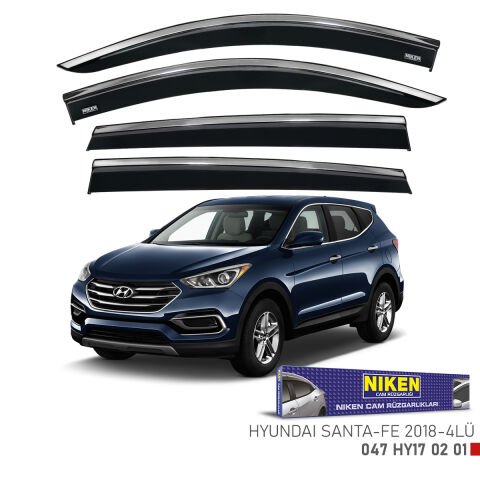 Hyundai Santa Fe Kromlu Cam Rüzgarlığı Niken 2018 Sonrası