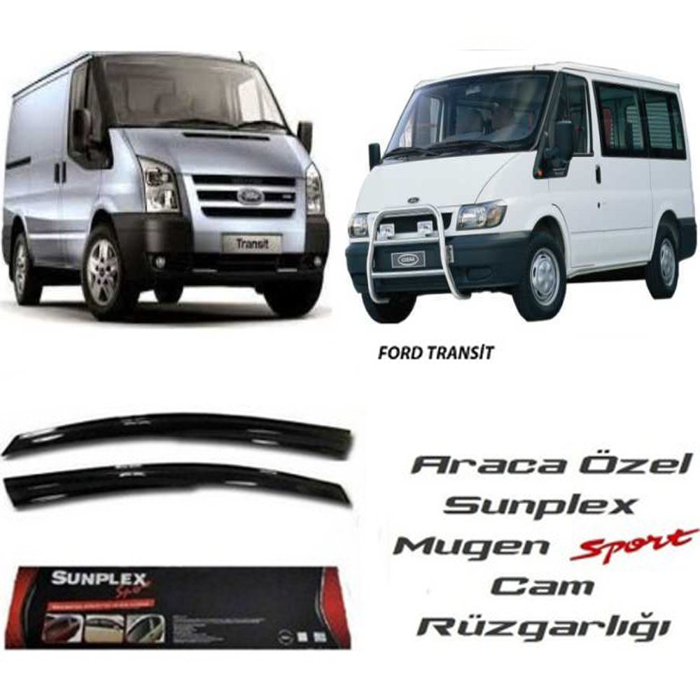 Ford Transit Cam Rüzgarlığı 2li Mugen Tip Sunplex 2002-2014