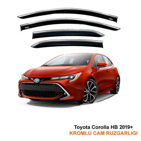 Toyota Corolla HB Kromlu Cam Rüzgarlığı Niken 2019 Sonrası