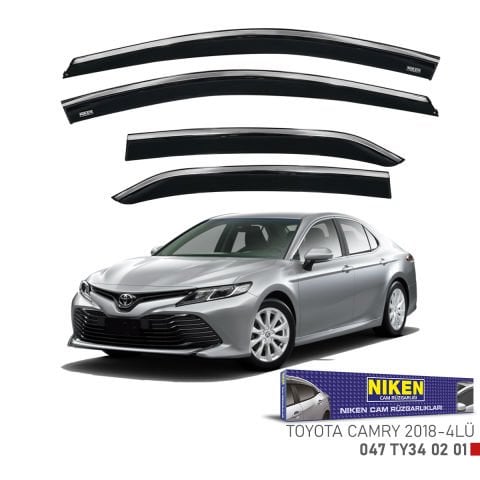 Toyota Camry Kromlu Cam Rüzgarlığı Niken 2018 Sonrası