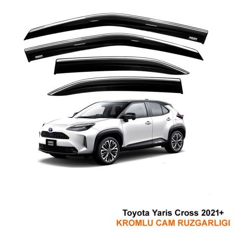 Toyota Yaris Cross Kromlu Cam Rüzgarlığı Niken 2021 Sonrası
