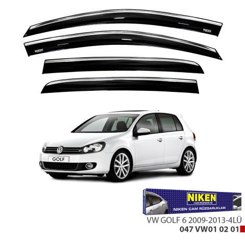 Volkswagen Golf 6 Kromlu Cam Rüzgarlığı Niken