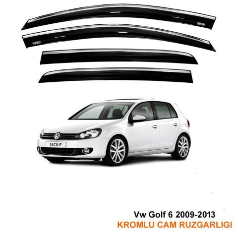 Volkswagen Golf 6 Kromlu Cam Rüzgarlığı Niken