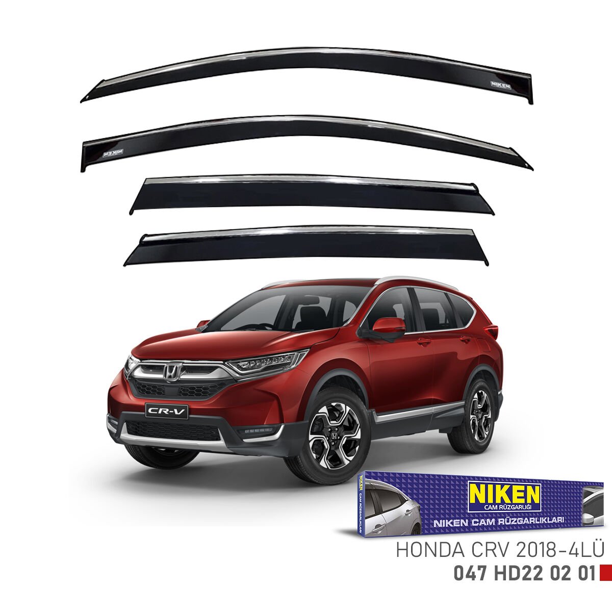 Honda Crv Kromlu Cam Rüzgarlığı Niken 2018 Sonrası