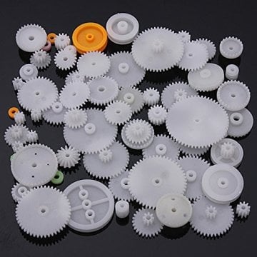 75 Parça Plastik Dişli Çark Seti (DC Motor - DIY - Hobi Seti)