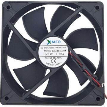 120x120x25mm 24V 0.25A Fan 2 Kablolu