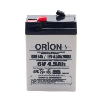 Orion 6v 4.5ah Bakımsız Kuru Akü Orion 6V 4.5Ah 20HR