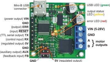Geri Beslemeli Jrk 21v3 USB Motor Kontrol Kartı (Lehimli)