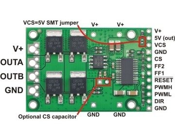 Yüksek Güçlü Motor Sürücü Kartı 36v20 CS