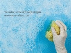 Yuvarlak Sentetik Efekt Süngeri