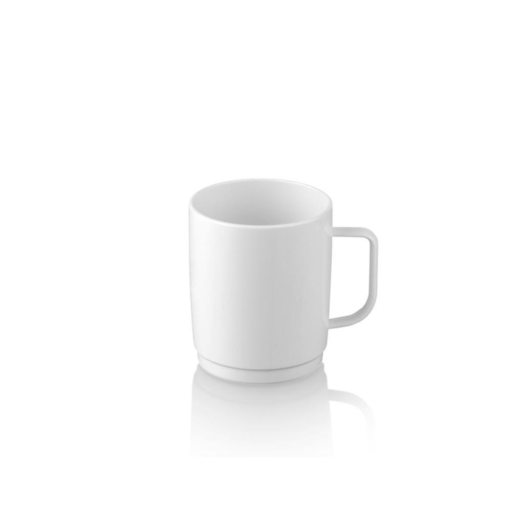 Plastport Kırılmaz Çay Kahve Kupası - Beyaz 250 ml