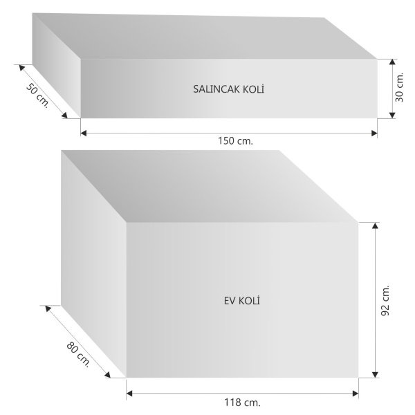 King Ev İki Kapılı Kaydıraklı Salıncaklı