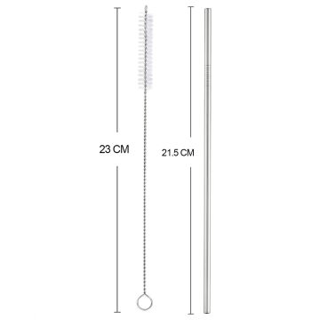 Steltech Cup 100 Parça 50'li Paket - 50 Adet Paslanmaz Çelik Metal Pipet ve 50 Adet Pipet Temizleme Fırçası