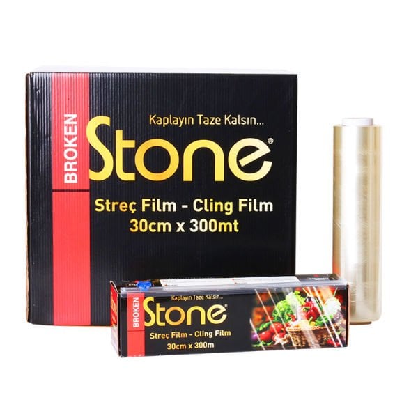 PVC Gıda Streç Film 30 cm x 300 m 8 Mic | Gıda Uyumlu 16 Adet