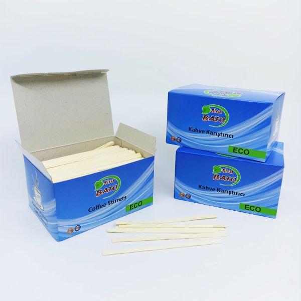 Tahta Karıştırıcı 5mm Eco (400 Ad x 50 Pk) (Bambu)