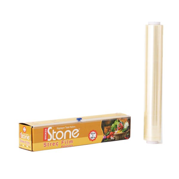 P.E Streç Film Kutulu 45 cm x 300 mt 8 mic (16 Adet)