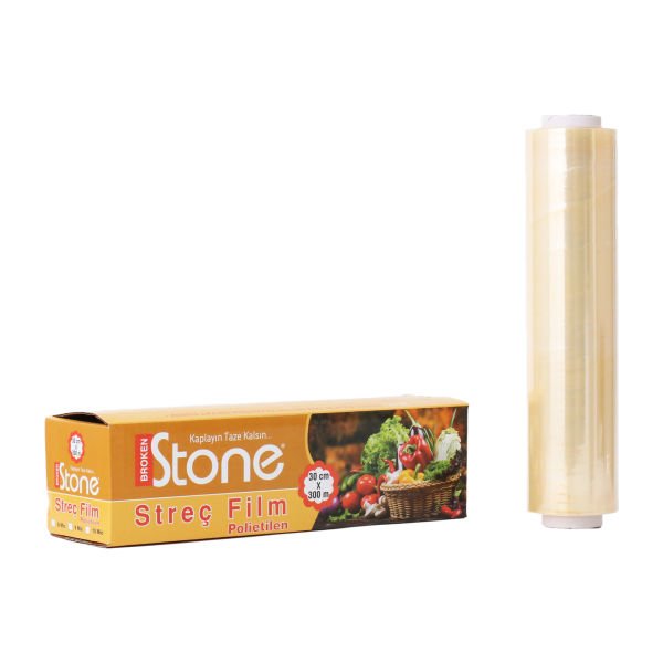 P.E Streç Film Kutulu 30 cm x 300 mt 8 mic (16 Adet)
