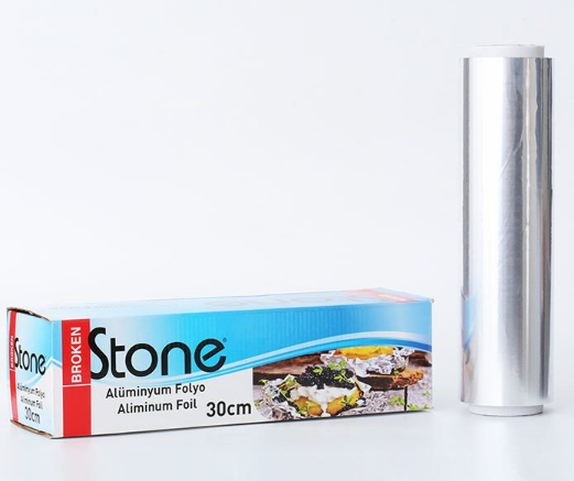 Alüminyum Folyo 30 cm 2500GR | 14 Mic Kutulu Gıda Uyumlu – 1 Adet