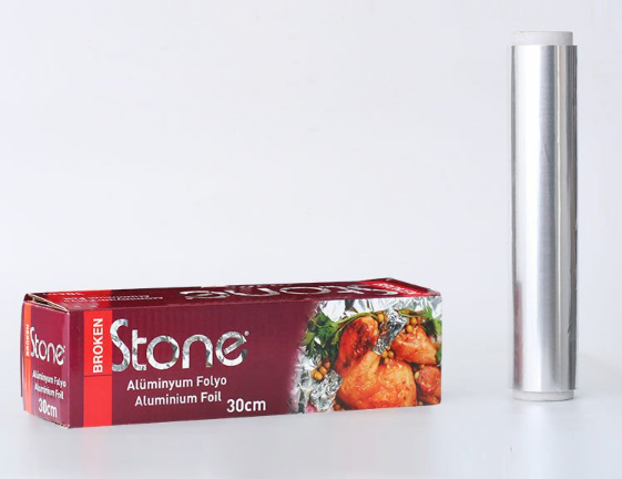 Alüminyum Folyo 30 cm x 800 gr | 14 Mic Kutulu Gıda Uyumlu – 1 Adet