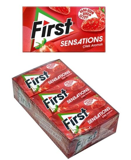 First Sensations Sakız Çilek Aromalı 12Adet