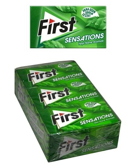 First Sensations Yeşil Nane Aromalı Sakız 12Adet