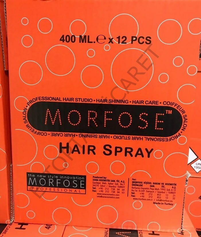 Morfose Saç Spreyi 400ml 12Adet