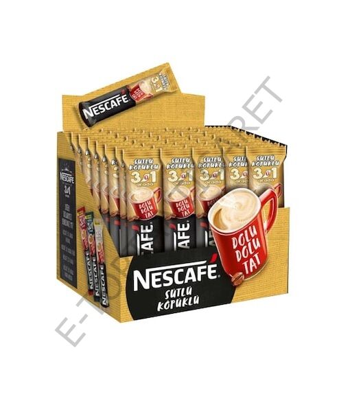 Nescafe 3in1 Sütlü Köpüklü 72 Adet