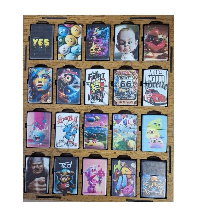 Standlı Baskılı Zippo Çakmak 20Adet