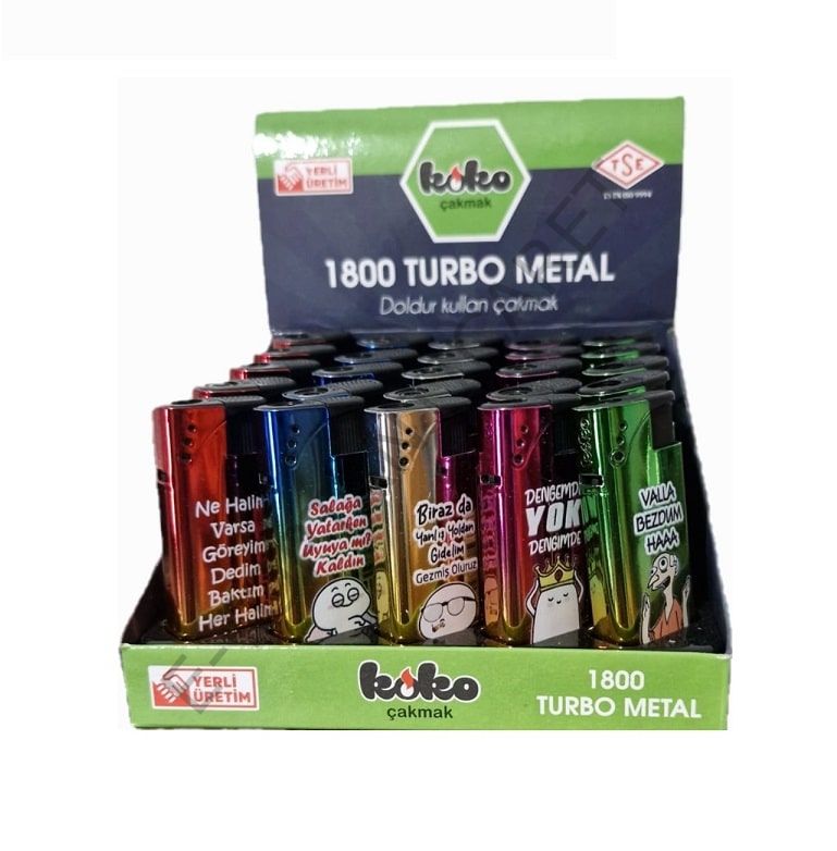 Koko 1800 Metal Rezistanslı Çakmak