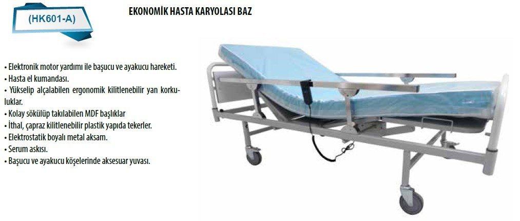 HK601A HASTA KARYOLASI BAZ MODEL