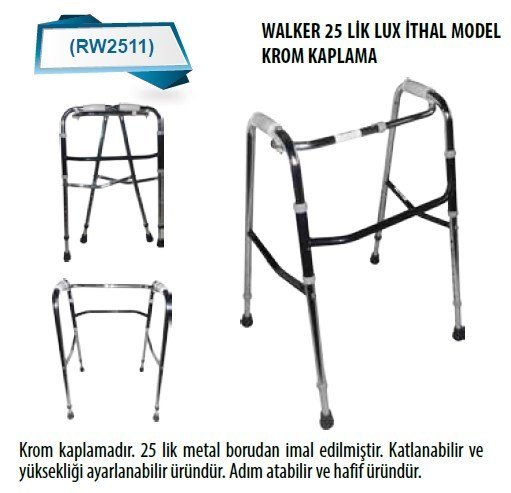 RW2511 WALKER LUX İTHAL MODEL KROM KAPLI