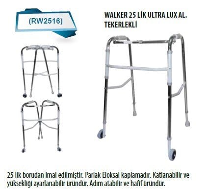 RW2516 WALKER LÜX ALUMİNYUM TEKERLEKLİ