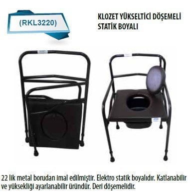 RKL4241 KLOZET YÜKSELTİCİ DÖŞEMELİ KROM KAPLAMA