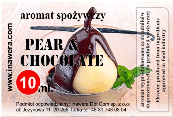 PEAR IN THE CHOCOLATE