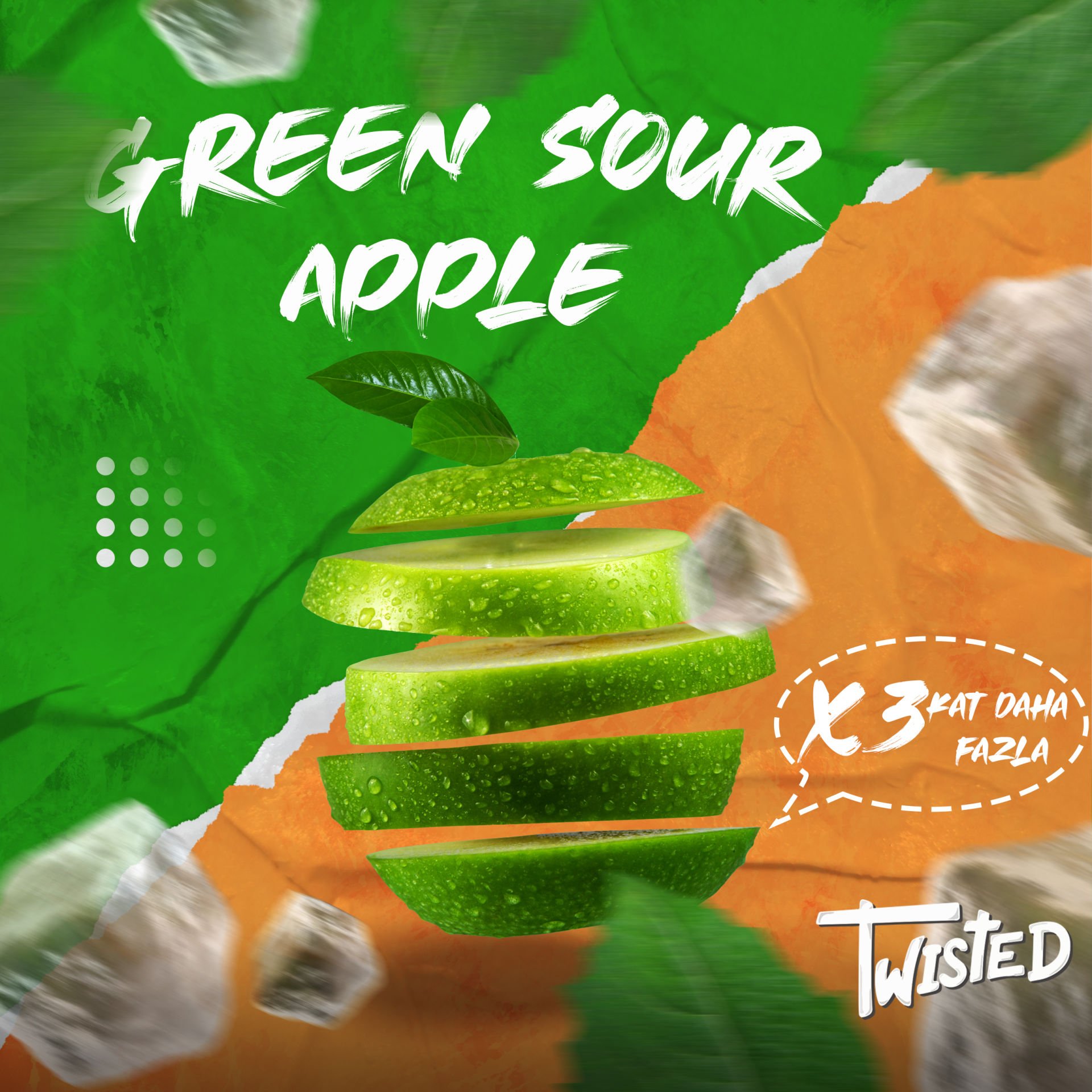 Twisted Green Sour Apple