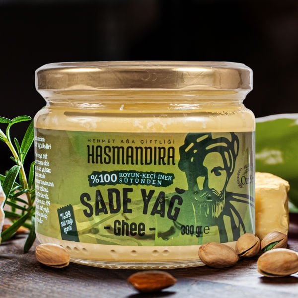 Hasmandıra Ghee Sade Yağ - Koyun Keçi İnek Kreması 300 gr