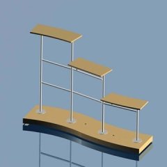 orta stand ahşap