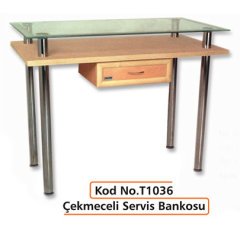 servis bankosu çekmeceli