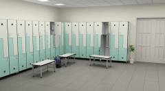 personel soyunma dolabı çapraz kapılı