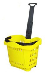 plastik tekerlekli sepet