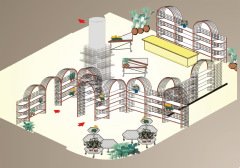 Danimarka çiçek arabası-FİYAT ALINIZ